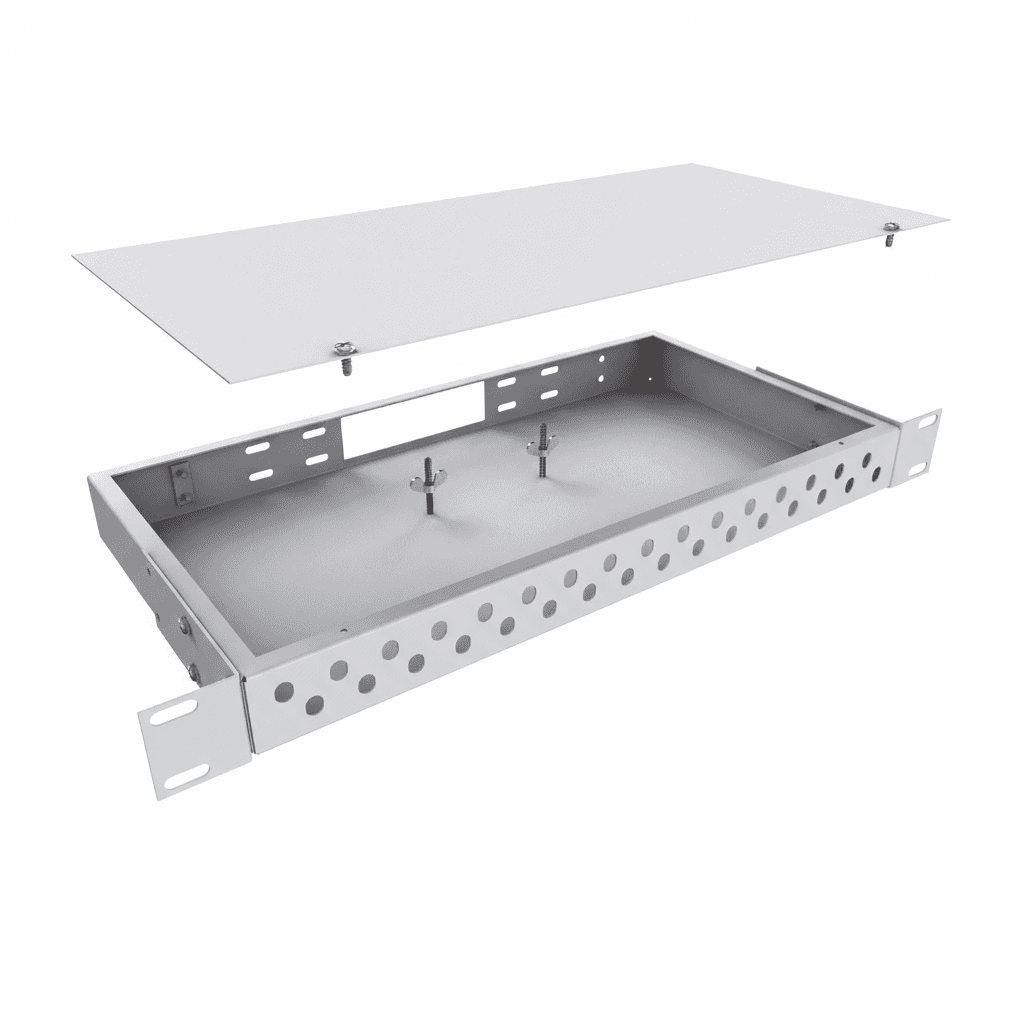 Кросс стоечный распределительный 1U до 32 (64) портов, сплошная панель, корпус - Image 1