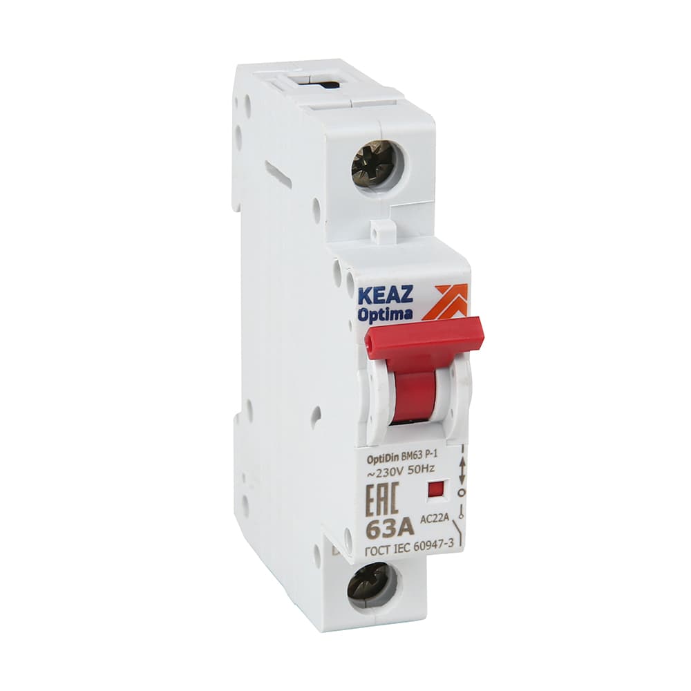 Выключатель нагрузки модульный OptiDin BM63P-140-УХЛ3 (ВМ63Р)