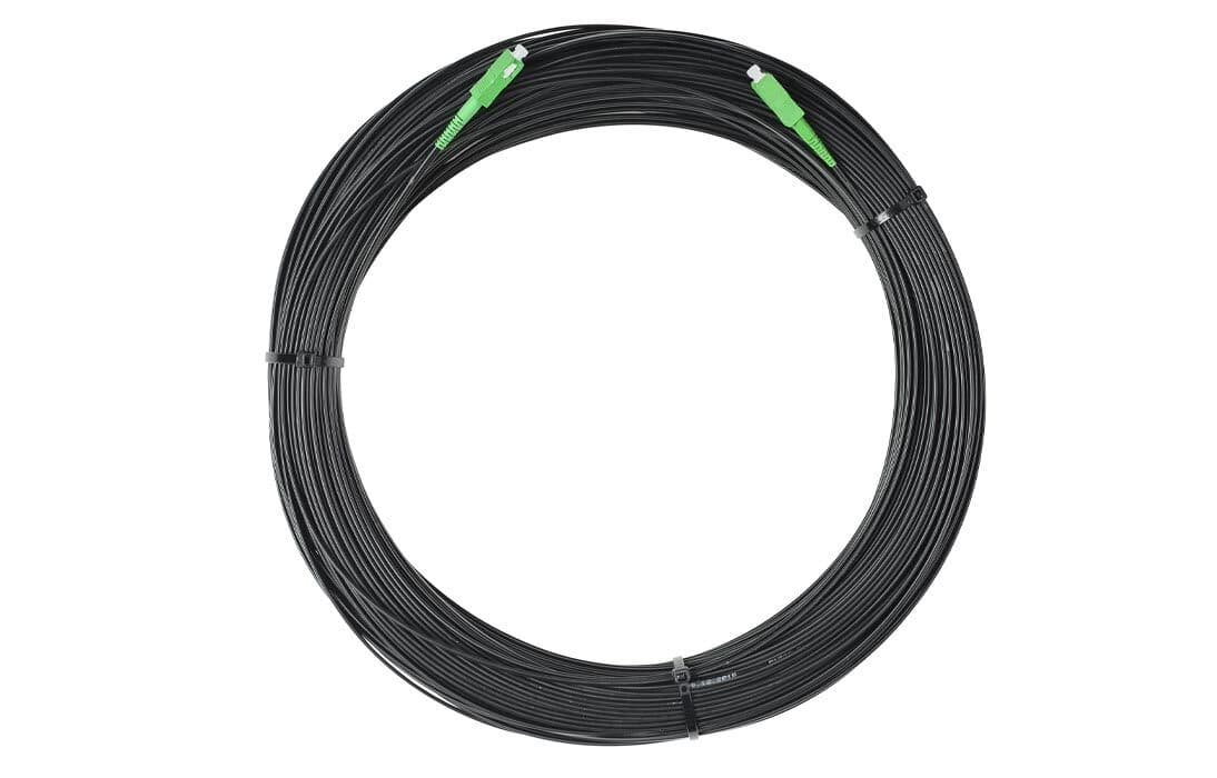 Шнур оптический FTTH SC/APC-SC/APC 9/125 (G.657A), LSZH, 3x2мм, черный