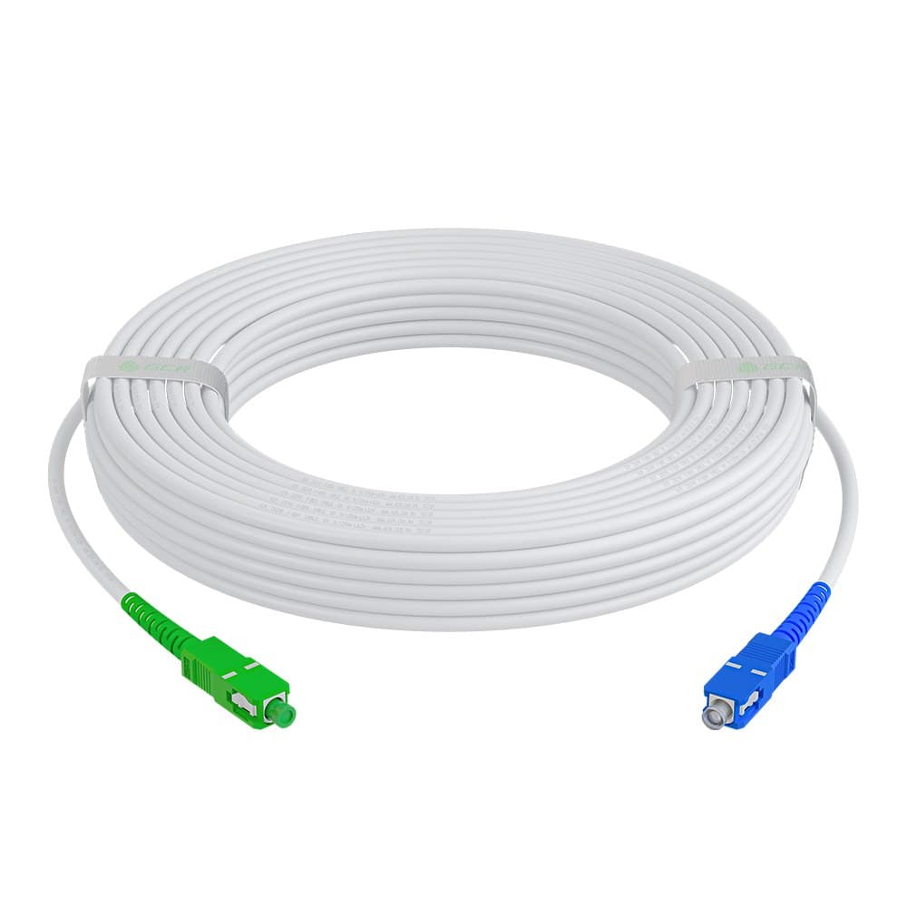Шнур оптический FTTH SC/APC-SC/UPC 9/125 (G.657A), LSZH, 3x2мм, белый